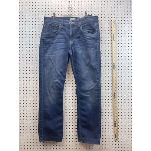 Hudson Jeans Mens Size 31 Bryon 5 PKT Straight Leg Zip Fly Med Wash Quality